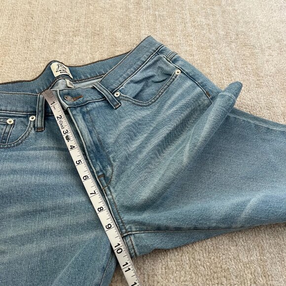 J. Crew Slim Broken In Boyfriend Blue Crop Jeans 29 - Picture 7 of 10
